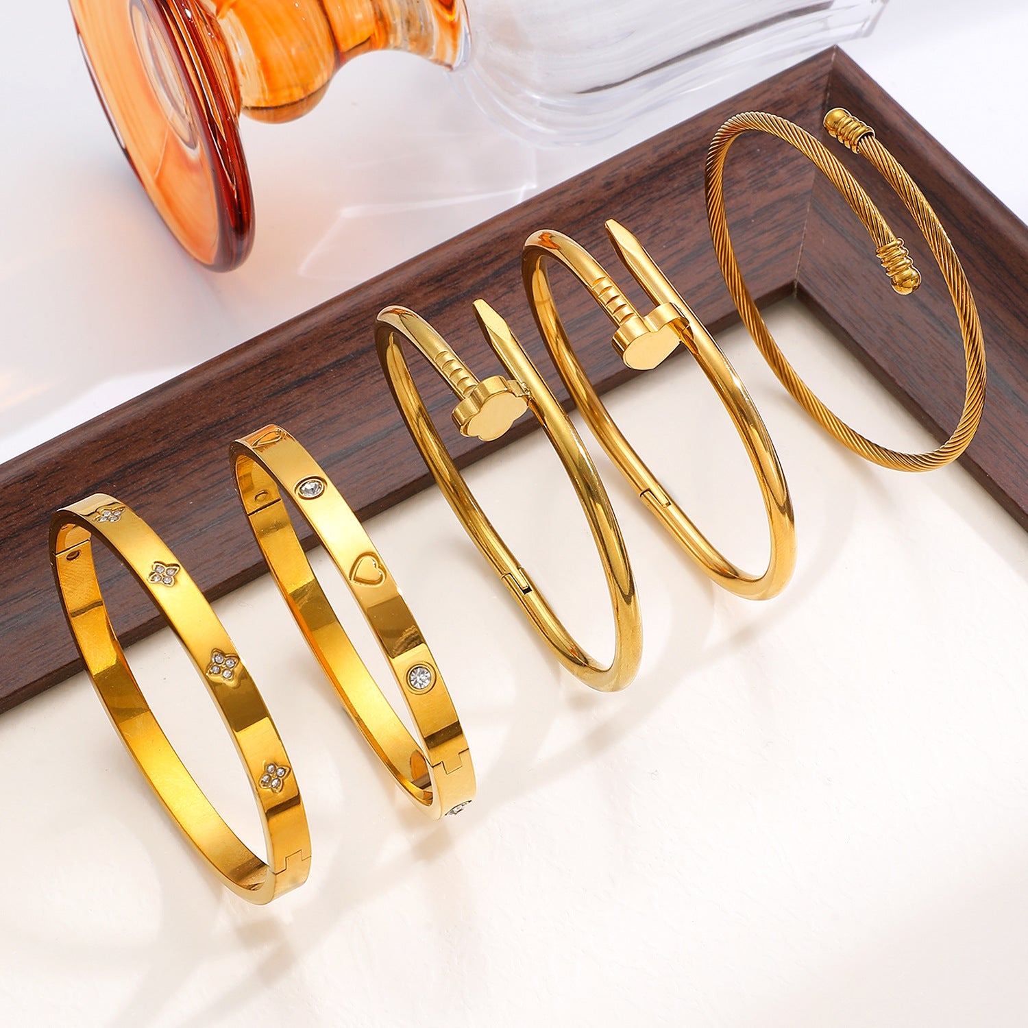 Bracciale Dorato Minimal da Donna - SLK