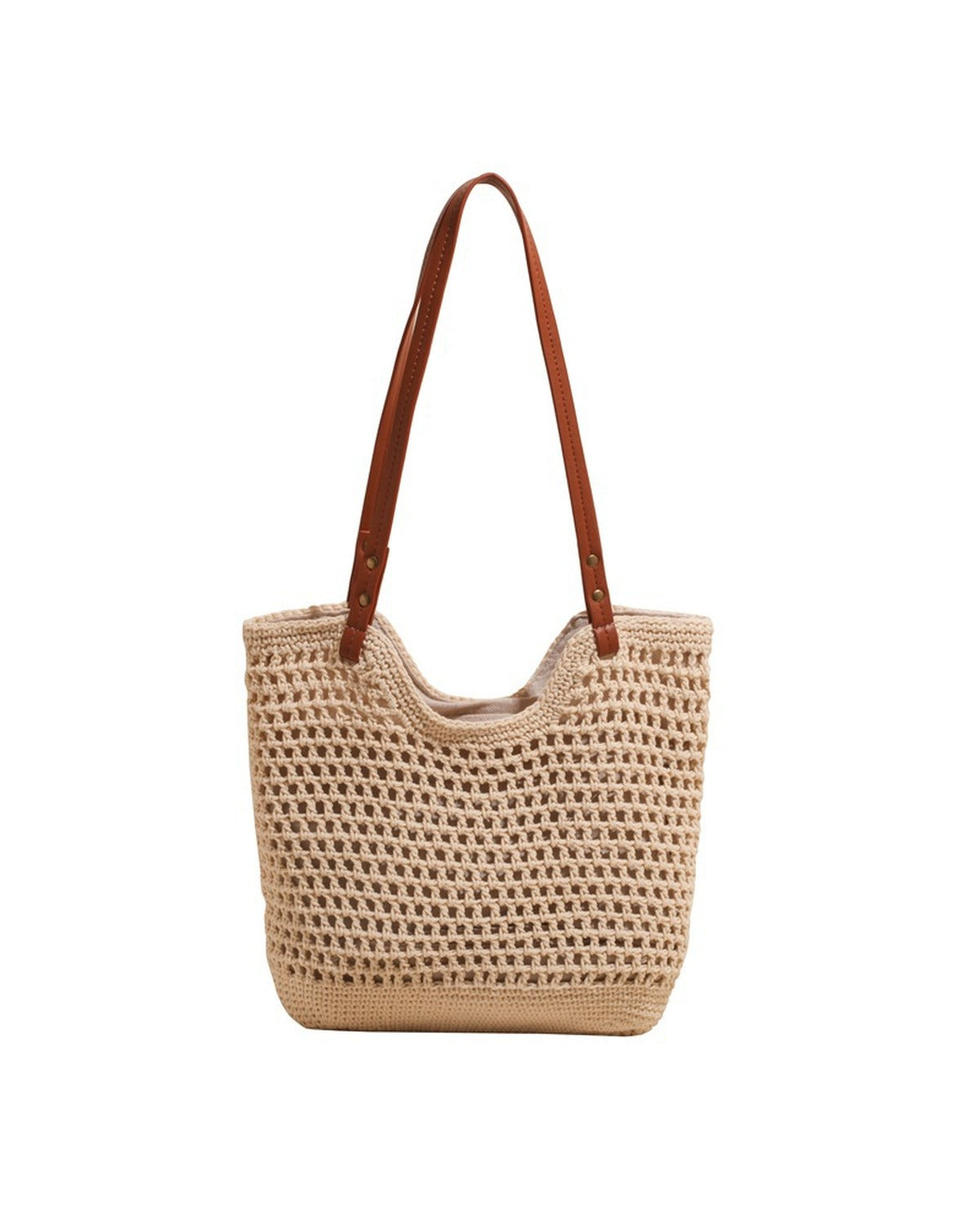 Borsa Tote Naturale in Due Colori - SLK