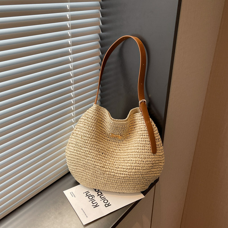 Borsa Tote Intrecciata in Raffia - SLK
