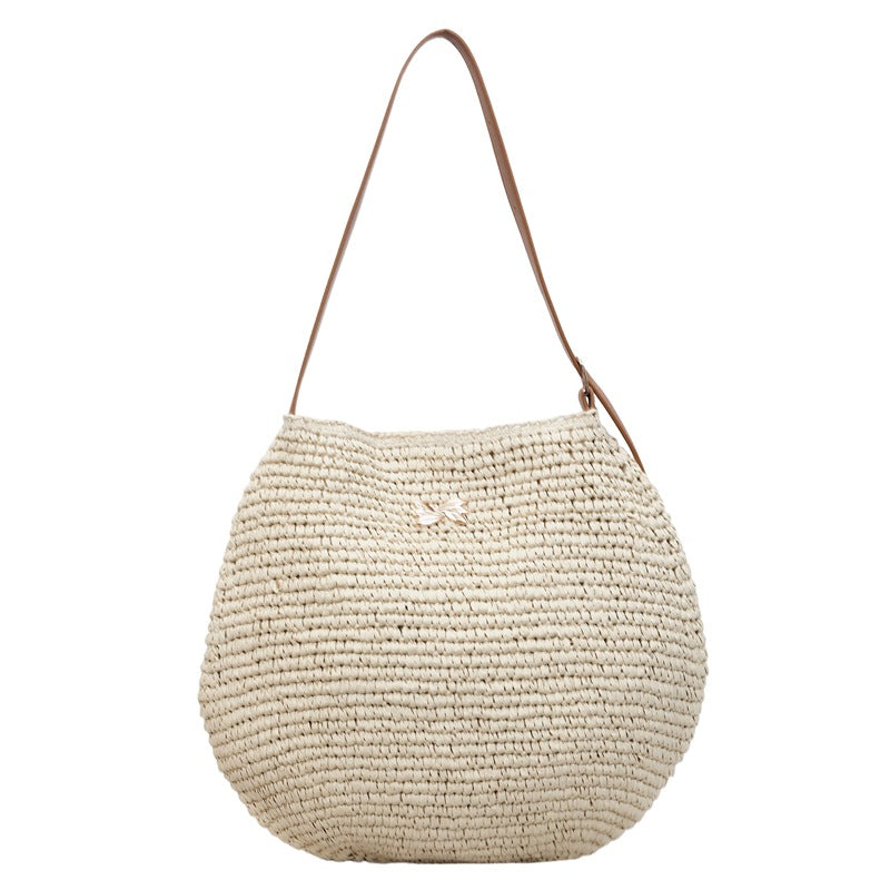Borsa Tote Intrecciata in Raffia - SLK