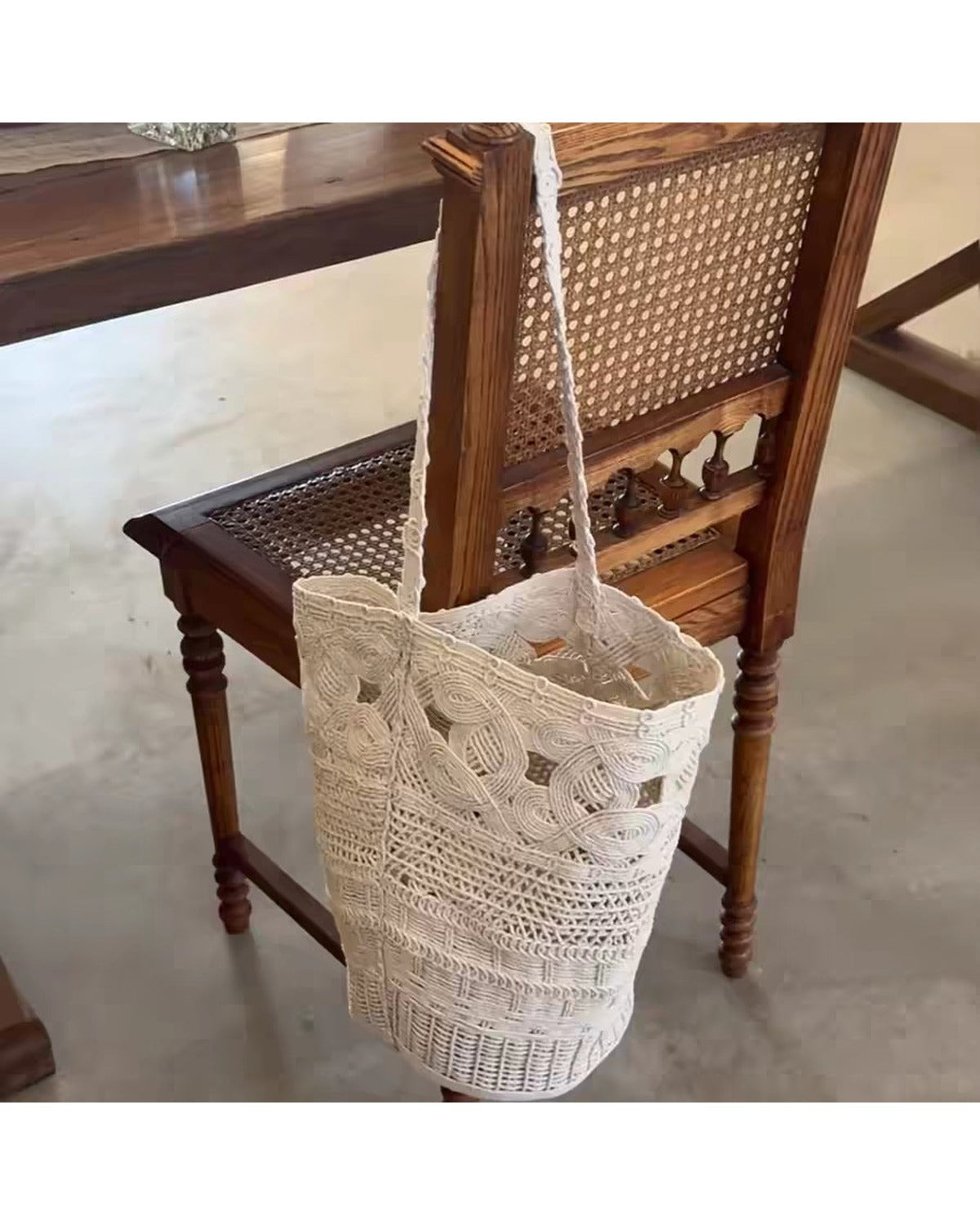 Borsa Secchiello Crochet in Cotone
