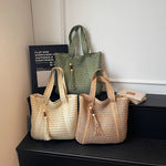 Borsa Tote Intrecciata in Raffia - SLK