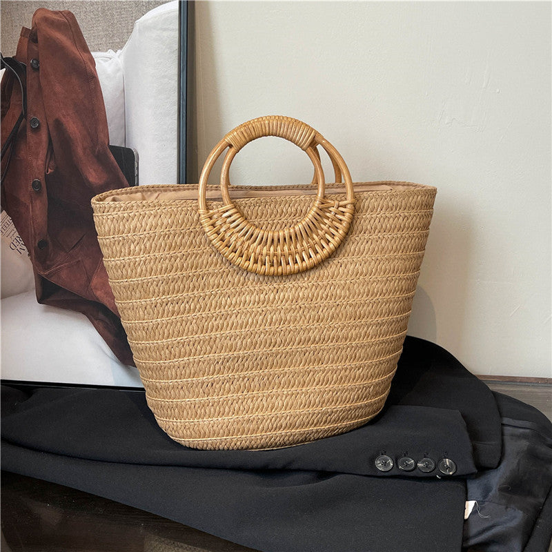 Borsa Paglia con Manico Tondo - SLK