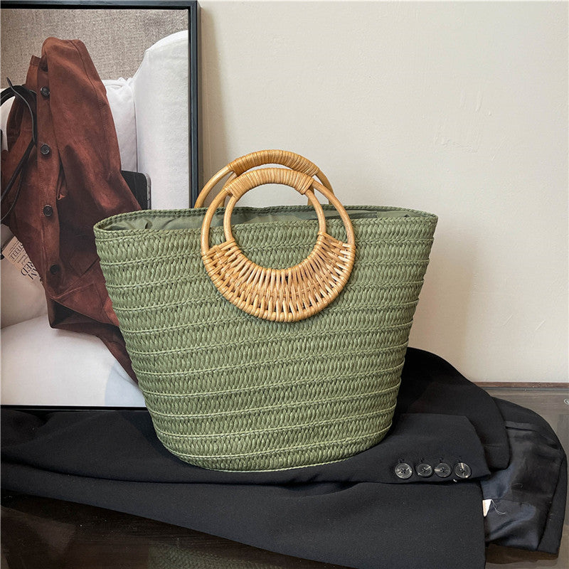 Borsa Paglia con Manico Tondo - SLK
