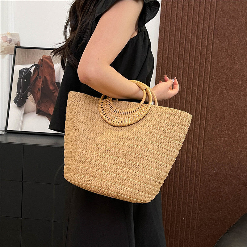 Borsa Paglia con Manico Tondo - SLK