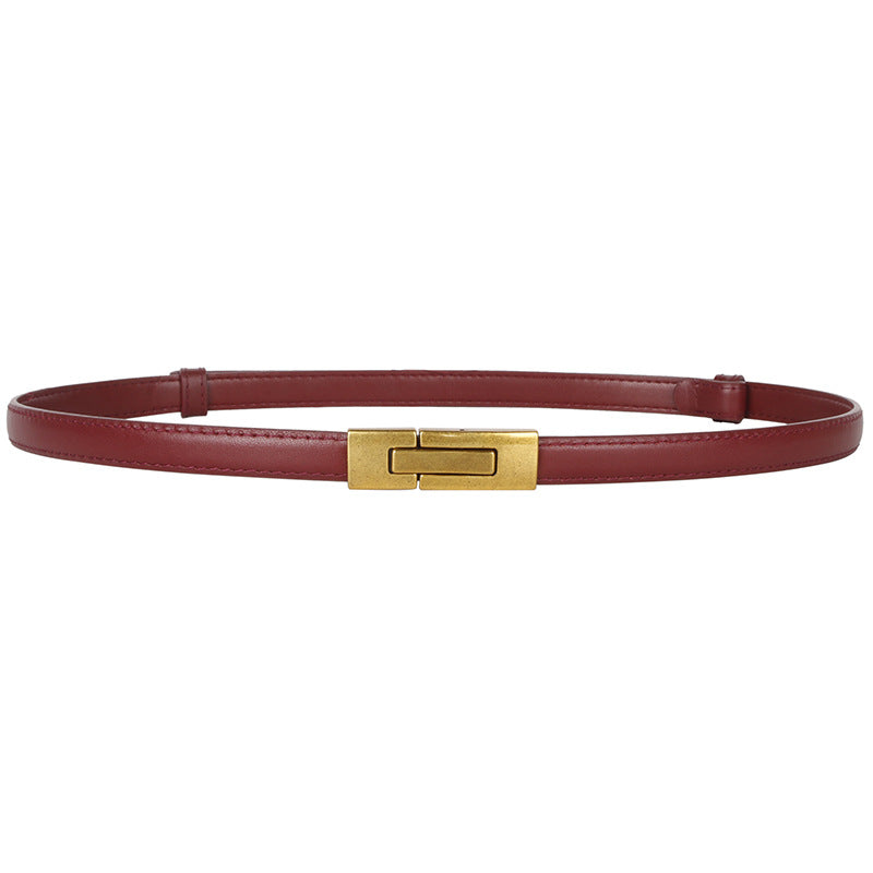 Cintura Sottile con Dettaglio Oro - SLK