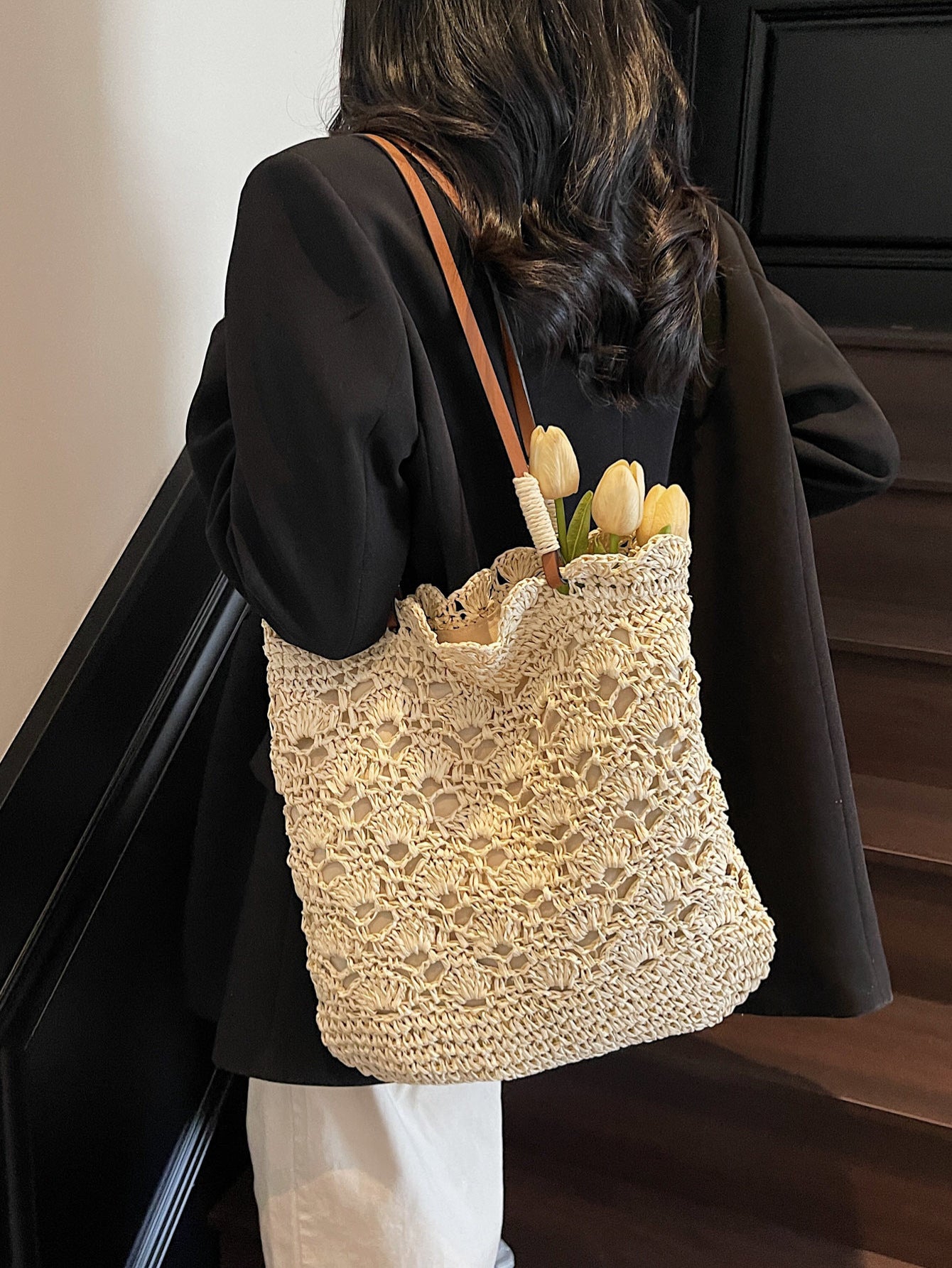Borsa a Spalla Intrecciata da Donna - SLK