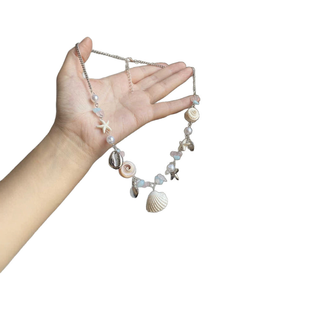 Collana Estiva con Dettagli Dorati - SLK