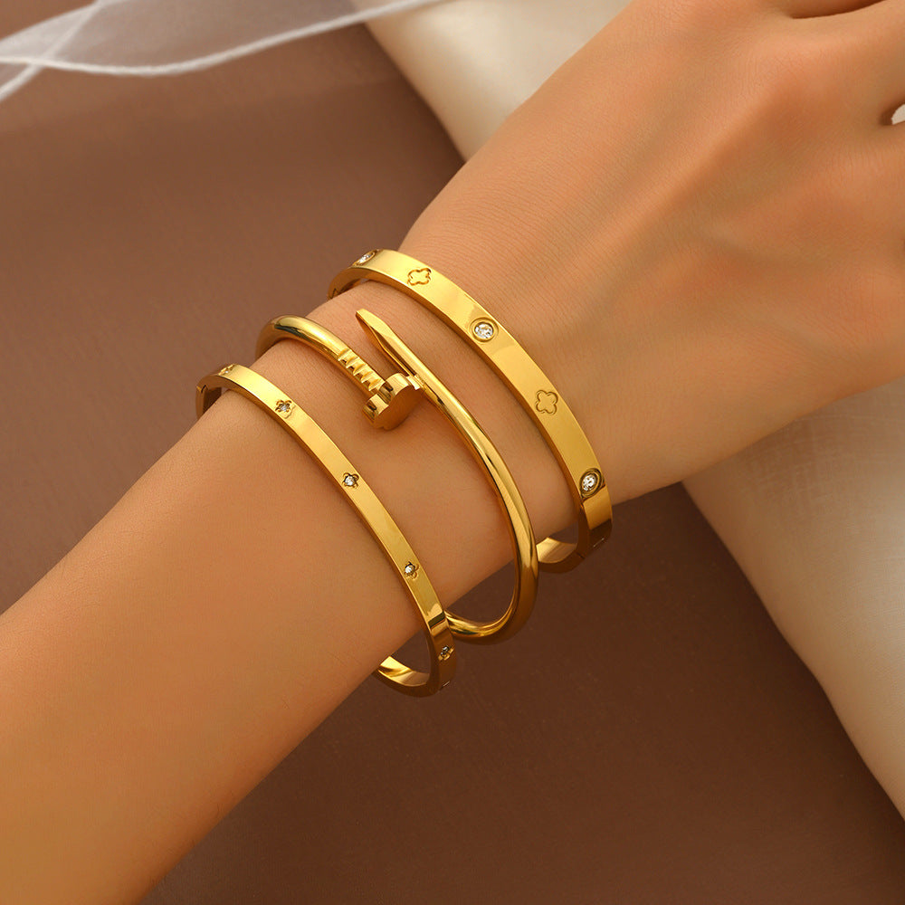 Bracciale Dorato Minimal da Donna - SLK