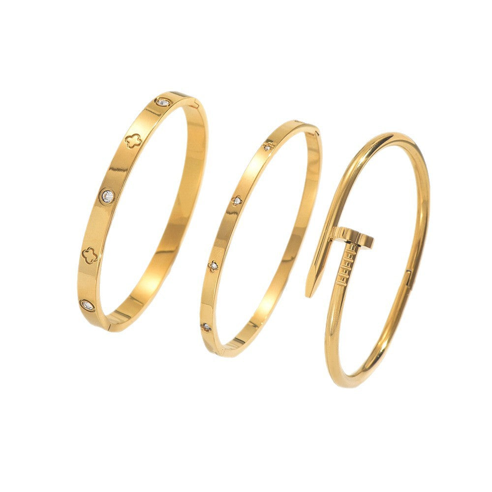 Bracciale Dorato Minimal da Donna - SLK