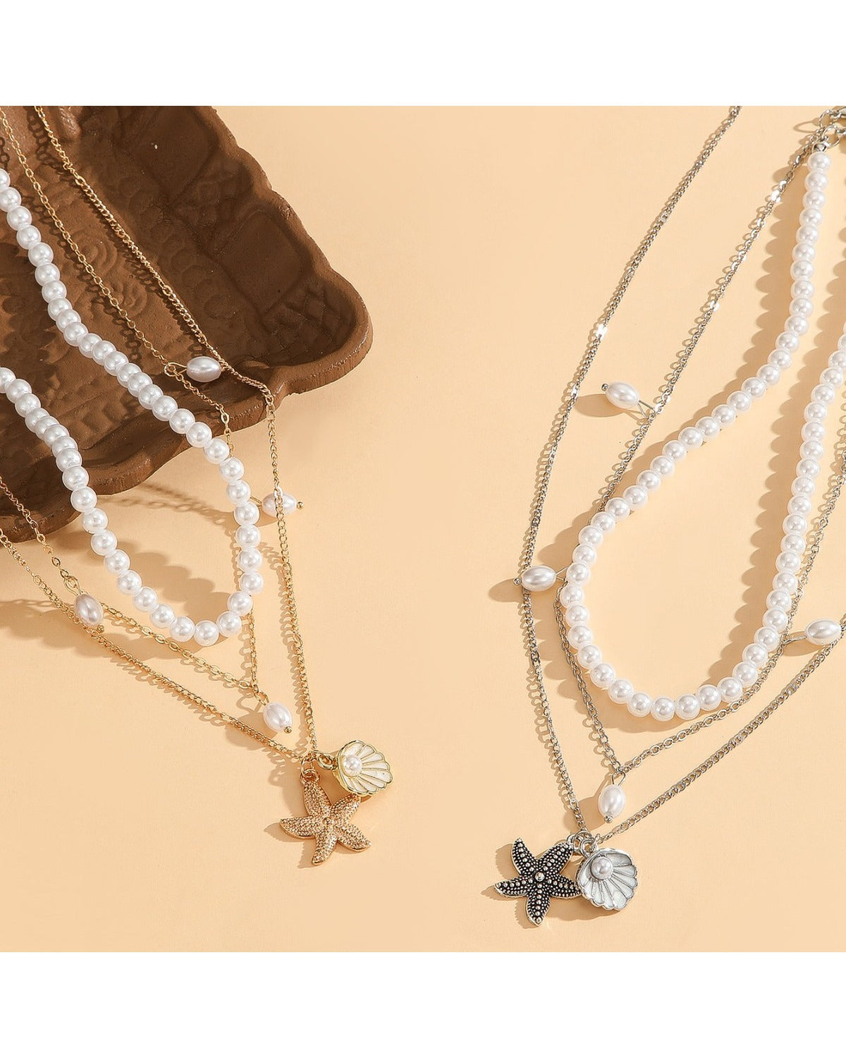 Collana Resort con Perle e Conchiglia