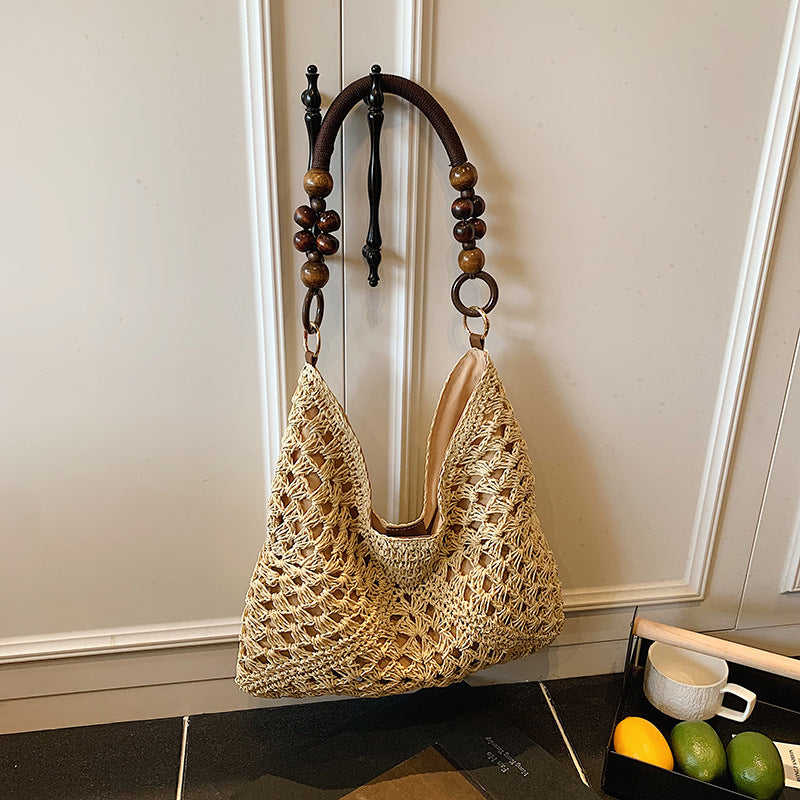 Borsa Tote Intrecciata in Raffia - SLK