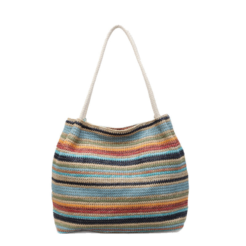 Borsa Tote Intrecciata in Raffia - SLK