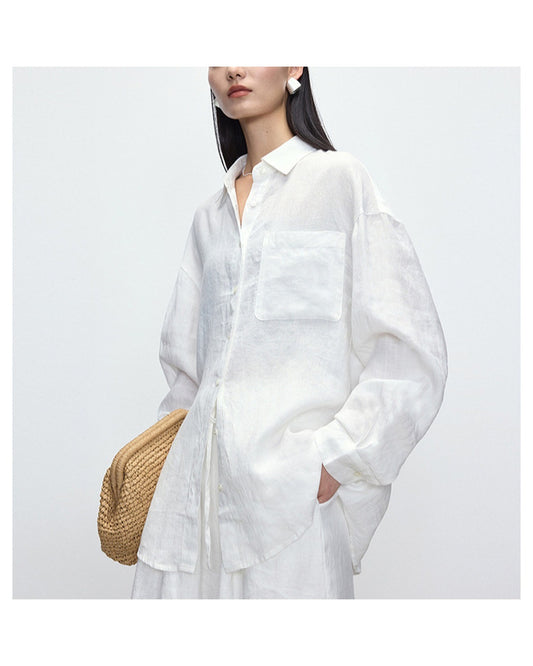 Camicia in Stile Lino Old Money