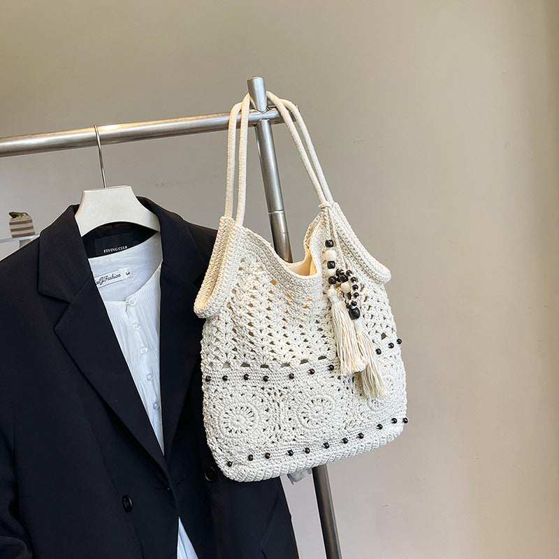 Borsa Tote Intrecciata in Raffia - SLK