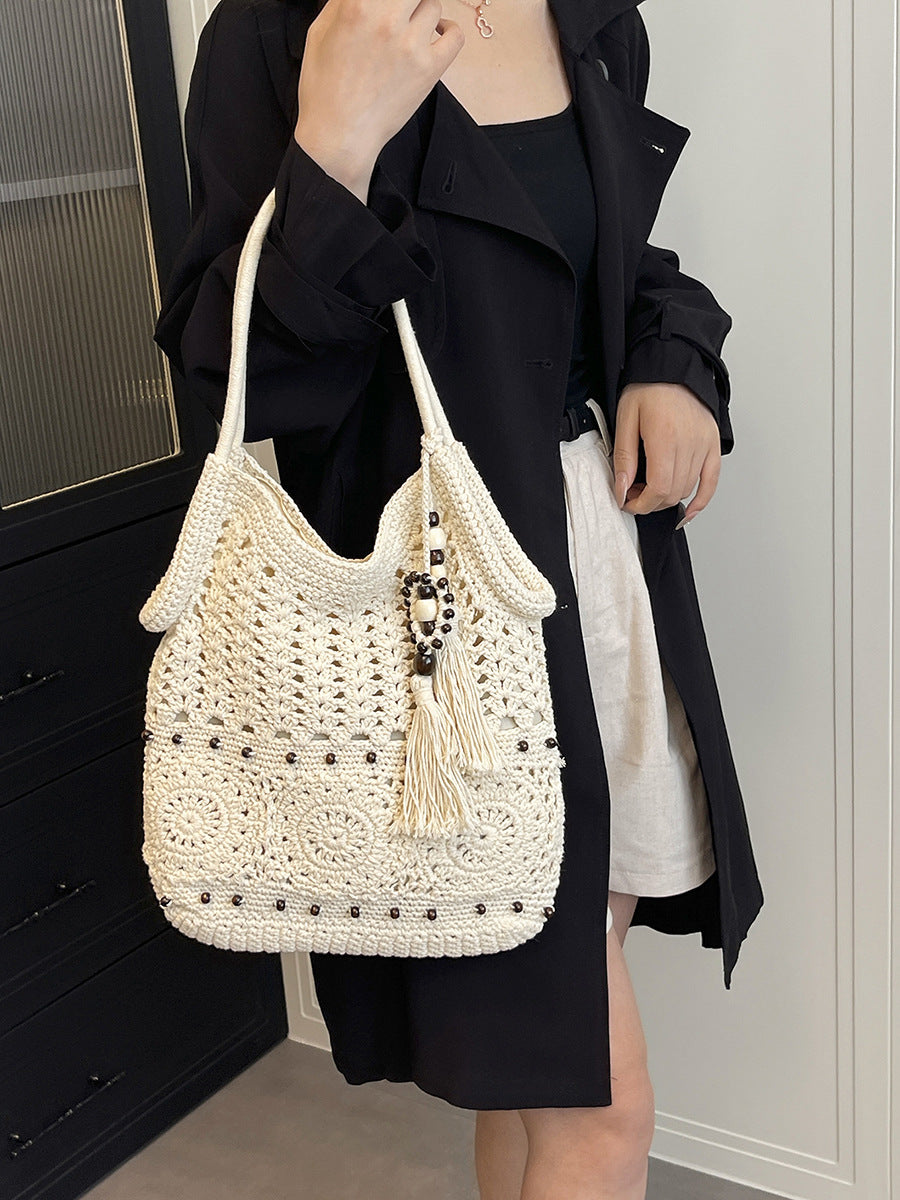 Borsa Tote Intrecciata in Raffia - SLK