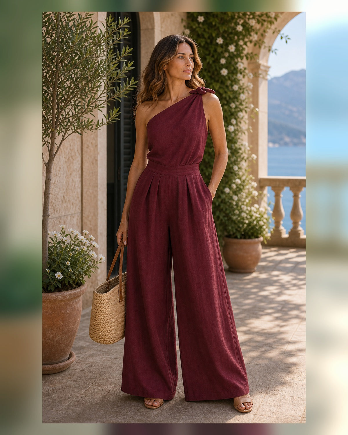 Tuta Palazzo Estiva - Bordeaux, look resort elegante