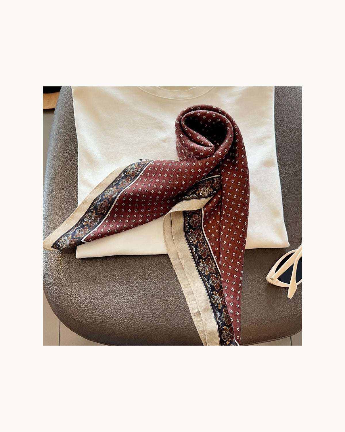 Foulard Geometrico Borgogna - immagine principale SLK