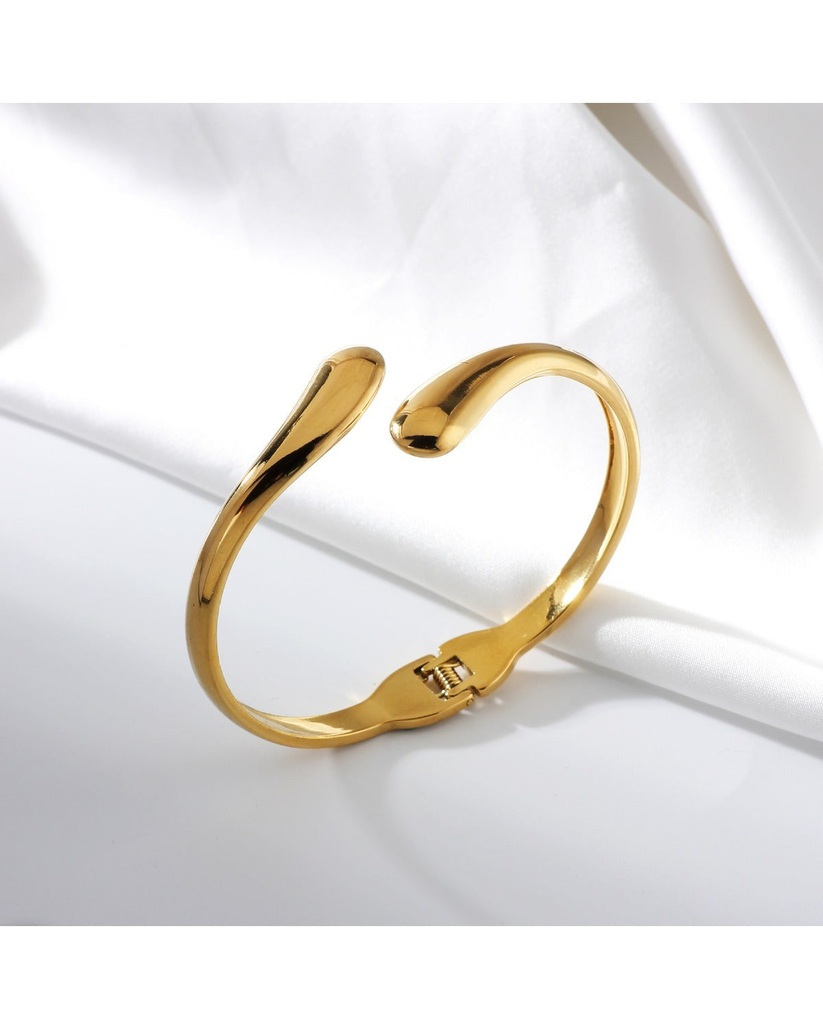 Bracciale Rigido Dorato Minimal - immagine principale SLK